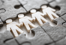 puzzle with block people
