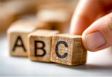 Blocks that say "ABC"